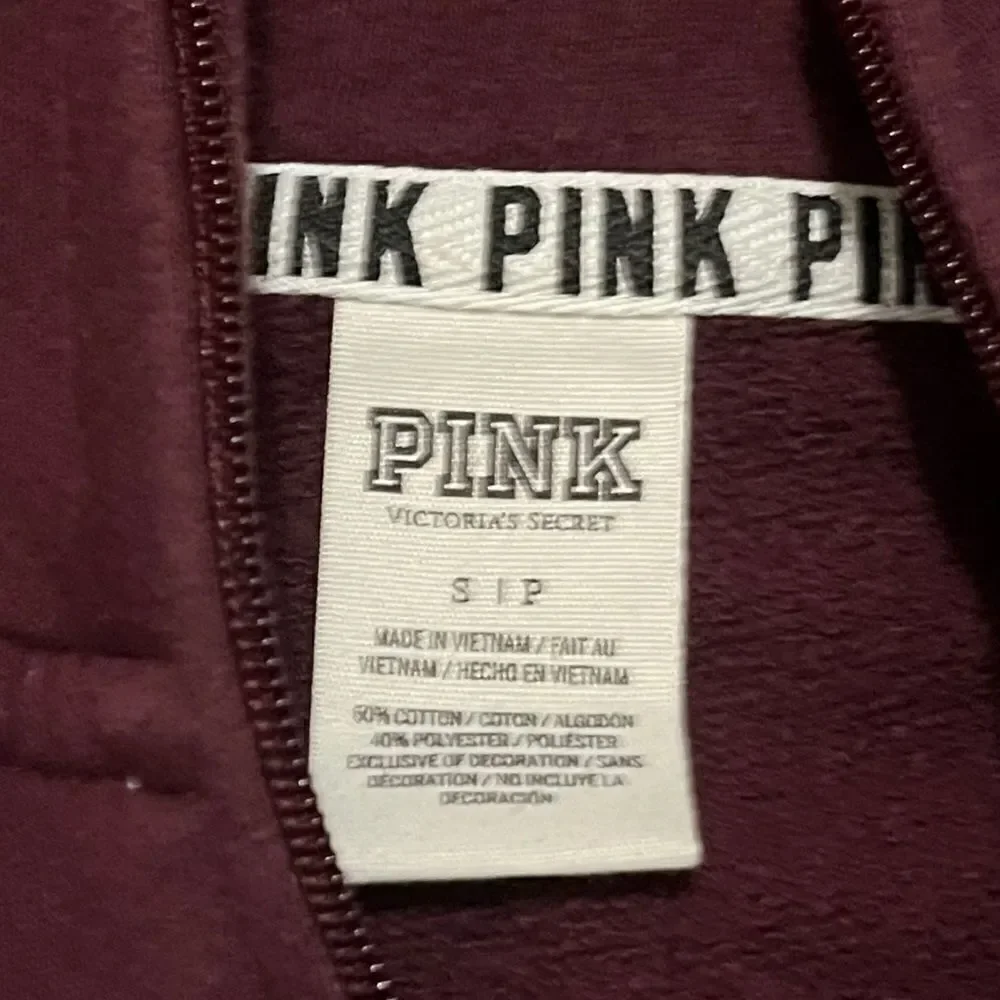 Pink Victoria Secret Women's Large 1/4 Zip up Pullover  Sweater Size Small